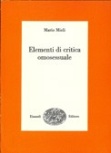 Mario Mieli: Elementi di critica omosessuale (Italian language, 1977, G. Einaudi)