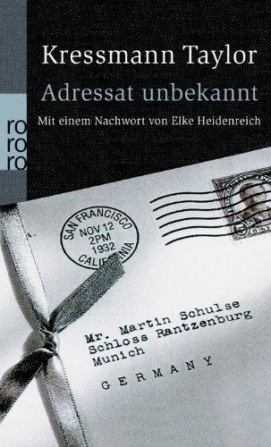 Kathrine Taylor: Adressat unbekannt (German language, 2002)